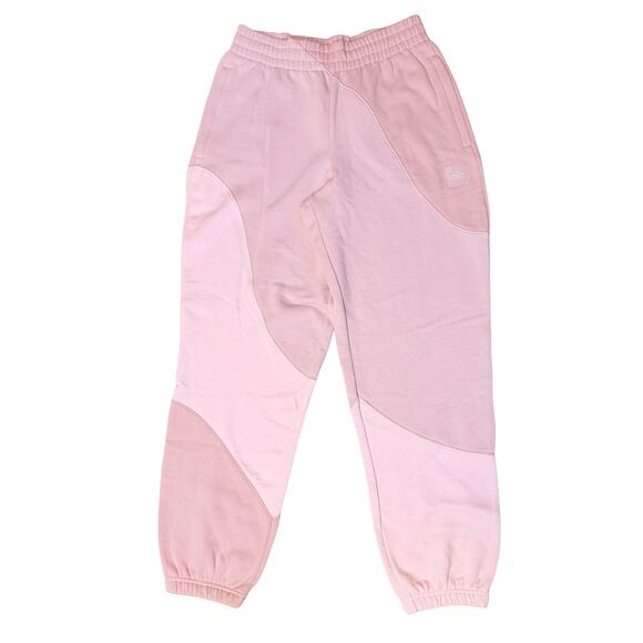 NWT Alo Yoga Make Waves Sweatpant Sunset Pink Tonal Unisex XXS (Women's XS) - Picture 4 of 6